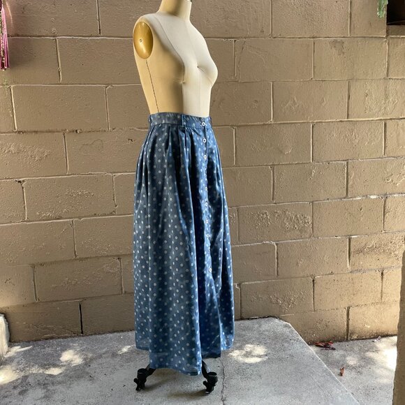 Unique home sewn button front maxi skirt - Picture 3 of 7